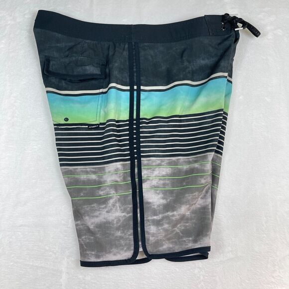 O'neill Board Shorts Mens 36 Swim Trunk Surf Beach Blue Gray Lightweight - Picture 8 of 14